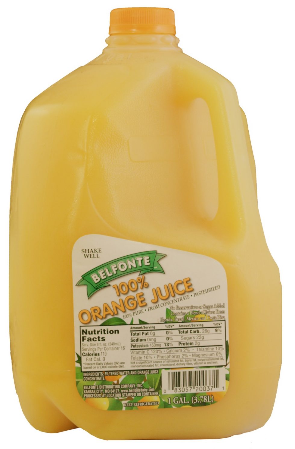 Orange Juice – Gallon | Belfonte Dairy