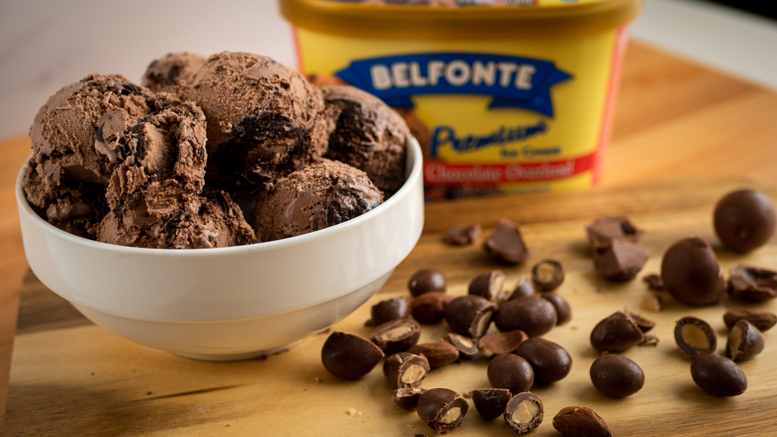 Bowl of Belfonte Chocolate Overload Premium Ice Cream