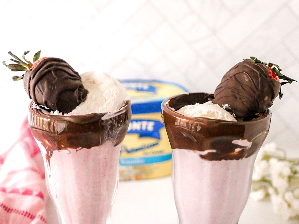 Chocolate Covered Strawberry Milkshake